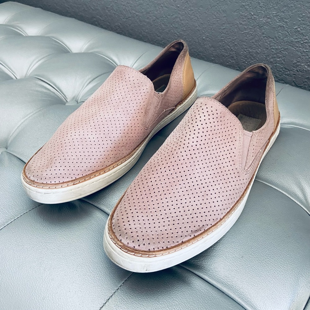 UGG Adley Perforated Slip on Sneakers Shoes in Pink